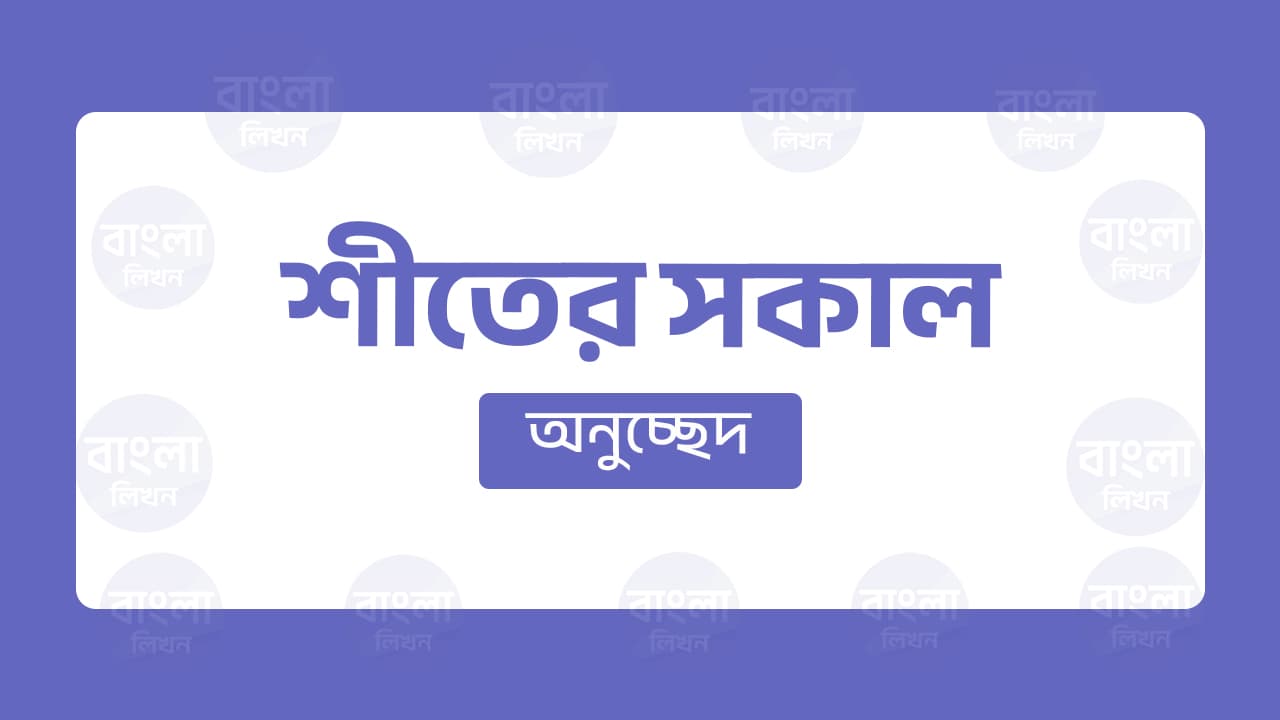 শীতের সকাল অনুচ্ছেদ